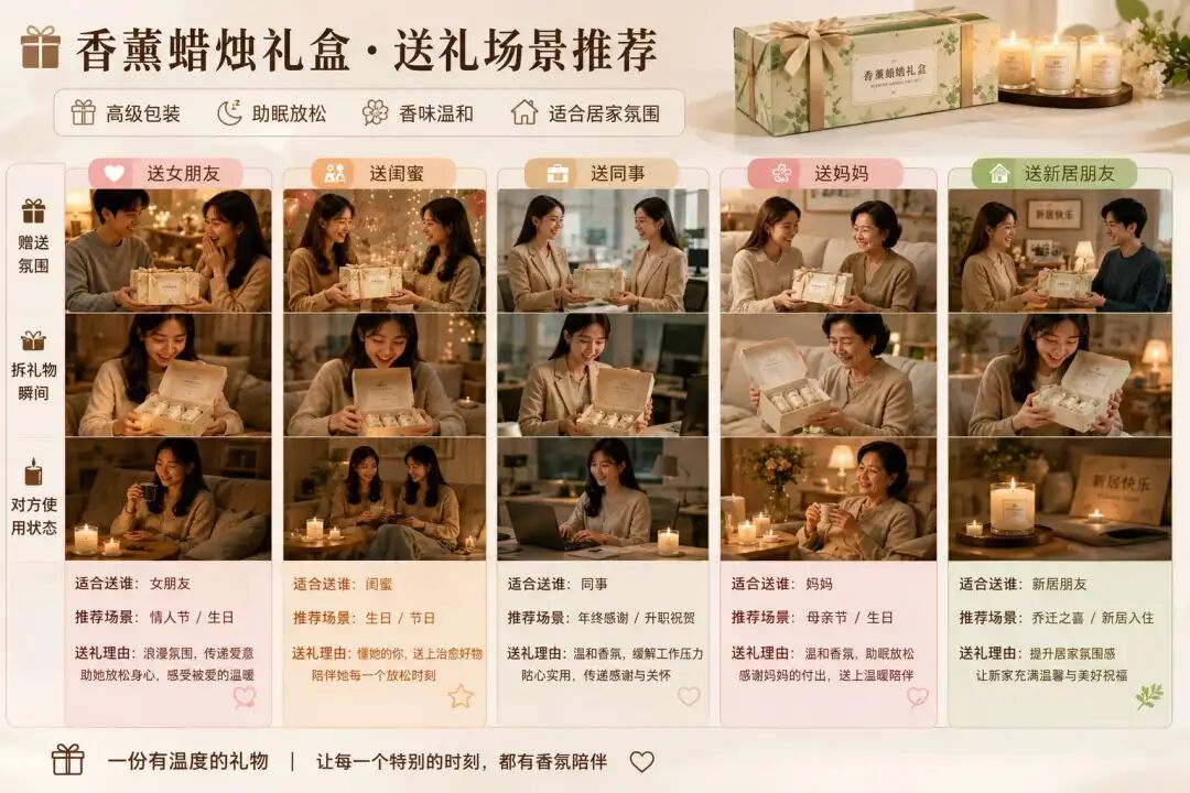 香薰蜡烛礼盒送礼场景推荐图